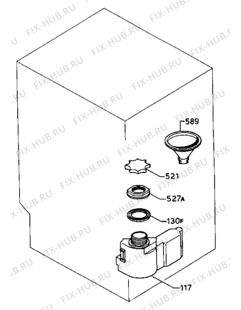 Взрыв-схема посудомоечной машины Zanussi ID454B - Схема узла Water softener 066